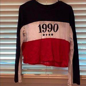 Long sleeve cropped top